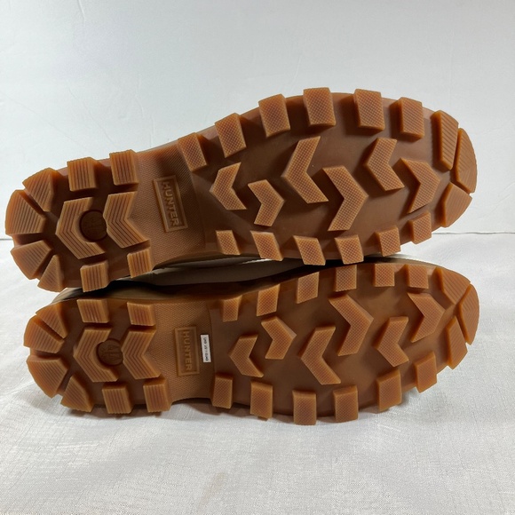 NWOT Hunter Desert Canvas Commando Boots, Off-White, Women's Size 11 - Picture 7 of 12